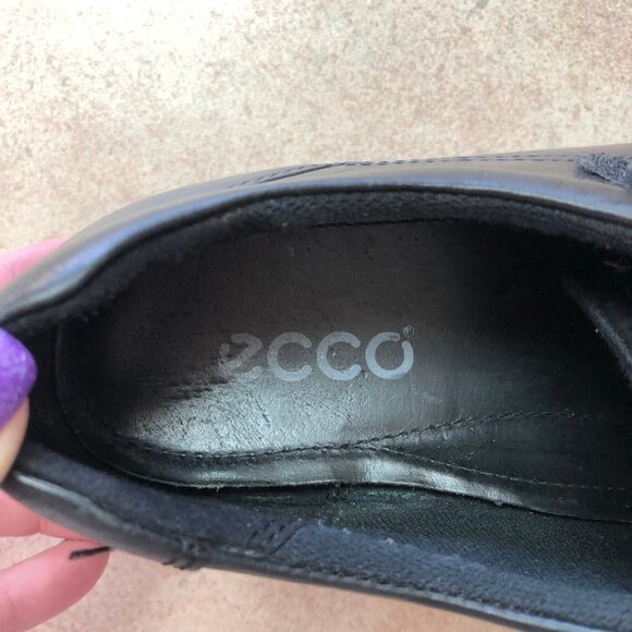 Ecco Light 3 Strap Shock Point Classic Leather Shoes - Picture 6 of 9